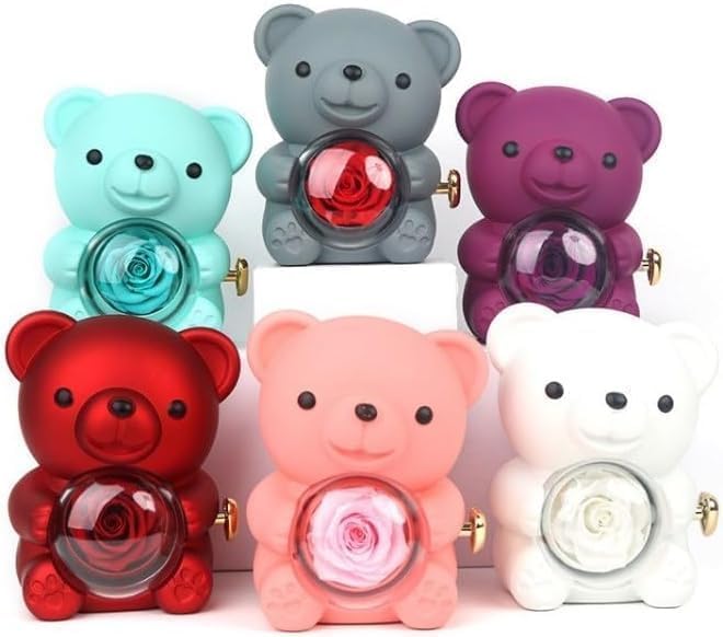 TEDDY BEAR WITH NAME ENGRAVED NECKLACE