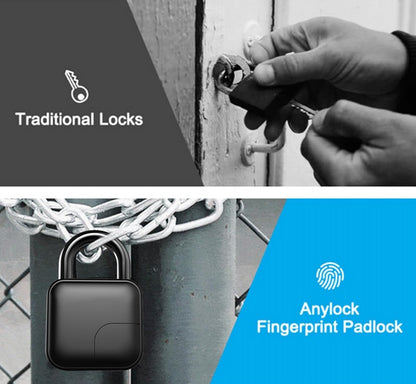 Diohce Smart Fingerprint Padlock | Biometric Anti-Theft Lock
