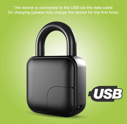 Diohce Smart Fingerprint Padlock | Biometric Anti-Theft Lock