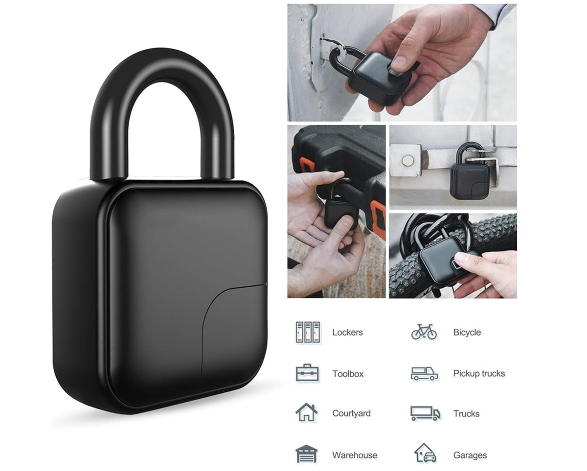 Diohce Smart Fingerprint Padlock | Biometric Anti-Theft Lock