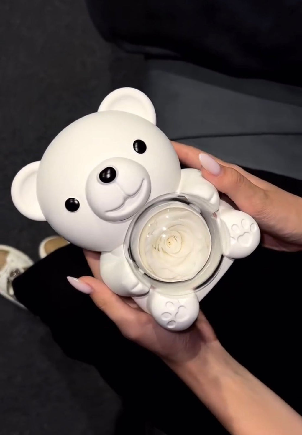 TEDDY BEAR WITH NAME ENGRAVED NECKLACE