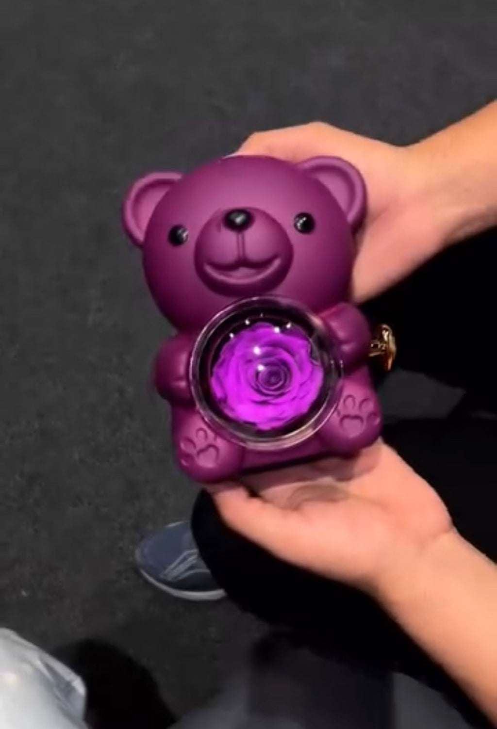 TEDDY BEAR WITH NAME ENGRAVED NECKLACE
